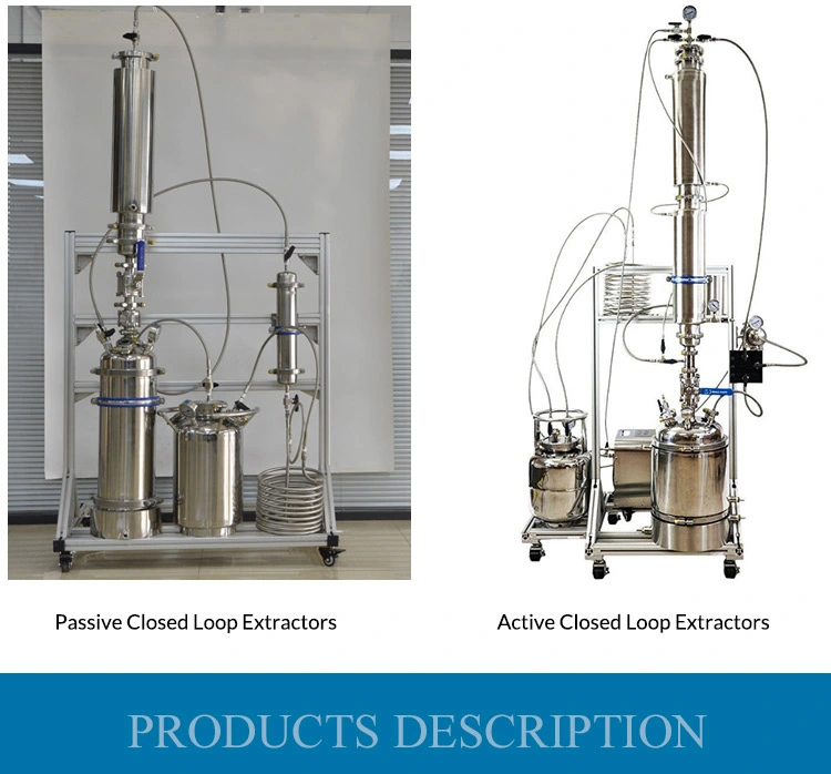 Passive Closed Loop Ethanol Oil Extractor Recovery Tank